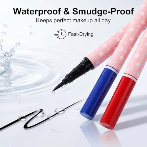 12-Color Matte Liquid Eyeliner Set – Waterproof, Long-Lasting