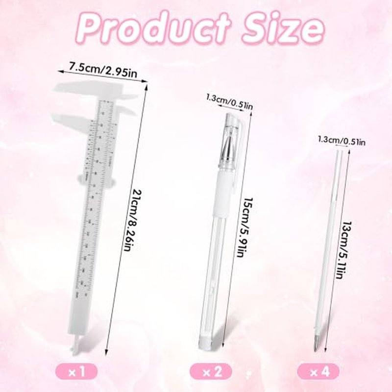 Cobee Eyebrow Mapping Pen Set with 4 Refills & Ruler