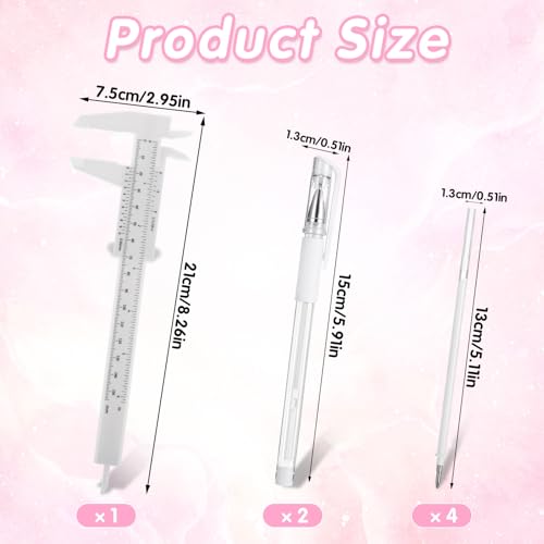 Cobee Brow Mapping Pen Set with 4 Refills and Ruler for Precise Eyebrow Mapping