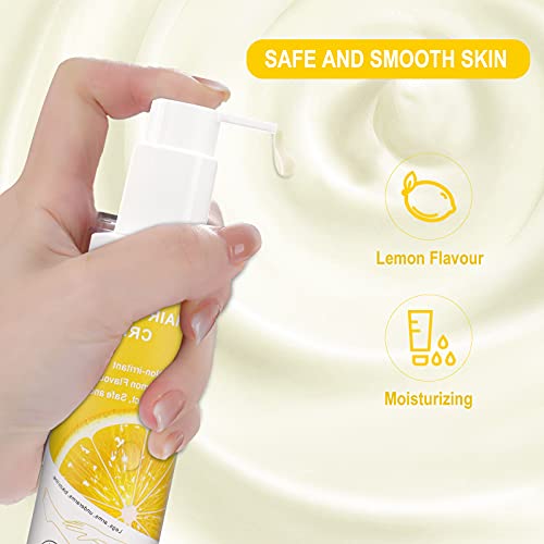 Sonobom Lemon Scent Hair Removal Cream for Sensitive Skin, Painless, 5.07 Fl oz