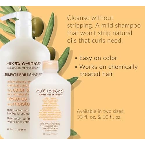Mixed Chicks Sulfate-Free Shampoo for Colored & Chemically Treated Hair, 10 fl.oz.
