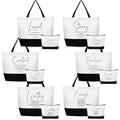 Abbylike Christian Gift Bags Easter Bible Verse Tote Bag Religious Cosmetic Makeup Bag Inspirational Gifts for Women Mothers