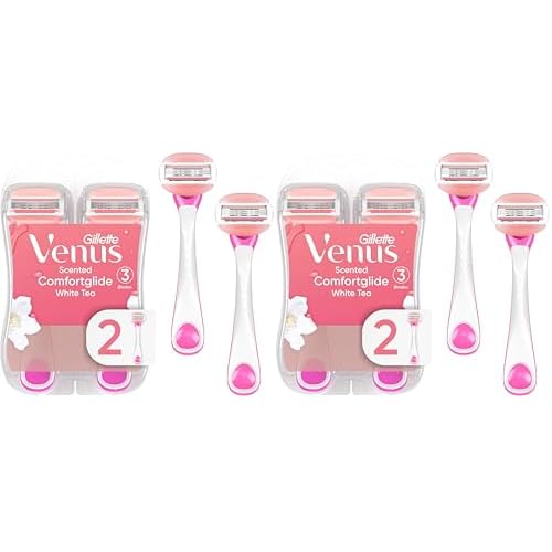 ComfortGlide White Tea Women's Disposable Razor, 2 Count (Packaging May Vary) (Pack of 2)