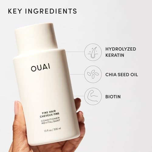 OUAI Fine Hair Volumizing Conditioner with Keratin & Biotin 10oz