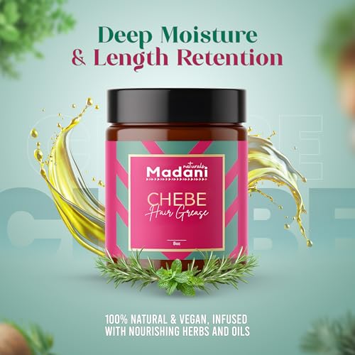 Chebe Hair Growth Grease with Rosemary Oil - Hair Thinning and Hairloss Treatment for Men & Women, Vegan Hair Regrowth Butter, Scalp Moisturizer