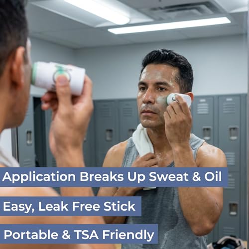 WYOS Face Cleanser Stick for Men ? Hydrating Glycerin Formula Deep Cleans Without Drying, Removes Sweat, Oil & Dirt, Gentle on Sensitive Skin, Hands-Free Solid Facial Wash, Leak-Proof & TSA-Friendly