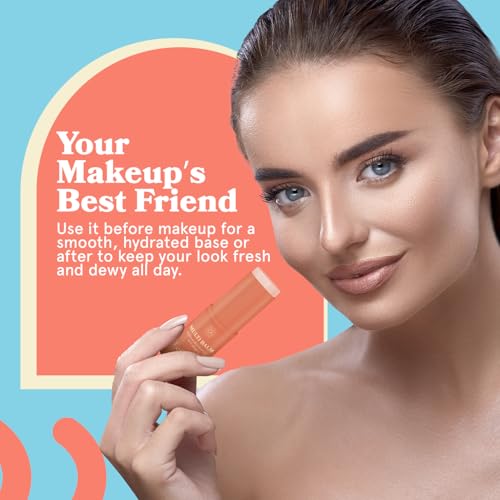 All-in-One Face Balm Stick - Under Eye Brightener & Anti-Aging Moisturizer with Salmon Roe & Collagen - For Fine Lines & Wrinkles