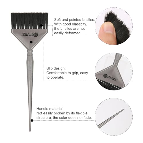Professional 3-Piece Hair Color Brush Kit for Salon Use