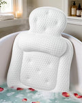 Bath Pillow for Tub with 54 Suction Cups & 3D Mesh