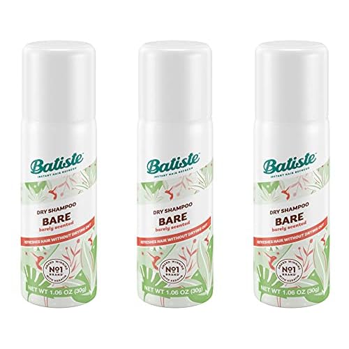 Batiste Dry Shampoo Bare Mini Travel Size 1.06 oz (Pack of 3)