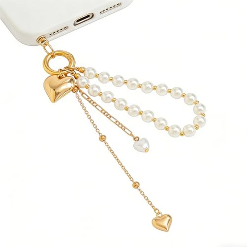 Silver Heart Bag Charm Keychain for Handbags & Backpacks