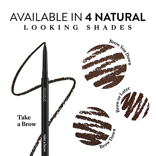 Waterproof Eyebrow Pencil with Spoolie Brush - Mented
