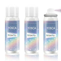 Yosca Body Glitter Spray, 3Pcs Holographic Silver Travel Shiny Glitter Spray for Body Hair Clothes Pride Accessories, Long-Lasting Shimmer Powder Hairspray for Festival Concert Party Rave Accessories