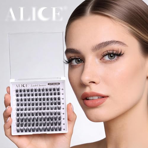 ALICE Wispy 01 Short 10-14mm Cluster Eyelashes – 0.07D DIY Lash Extensions