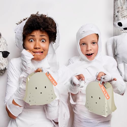 Cheerland Ghost Party Favor Bags, Pack of 8 - Halloween Goodie Bags