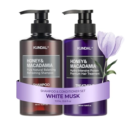 KUNDAL Honey Macadamia Shampoo & Conditioner Set 16.9 Fl Oz