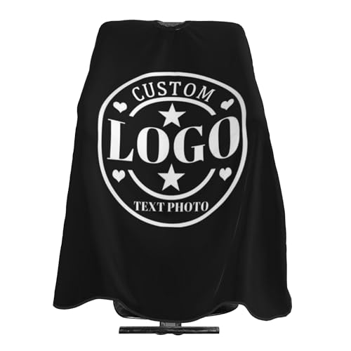 Custom Barber Cape with Logo - Personalized Haircut Apron