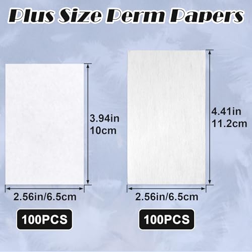 200PCS Perm Paper for Hair Rollers - 2 Sizes