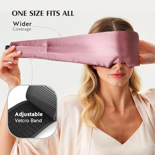100% Mulberry Silk Sleep Mask - Total Blackout Eye Mask