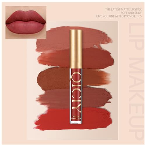 ADMD Velvet Matte Liquid Lipstick Set - 6 Shades, Long-Lasting & Hydrating