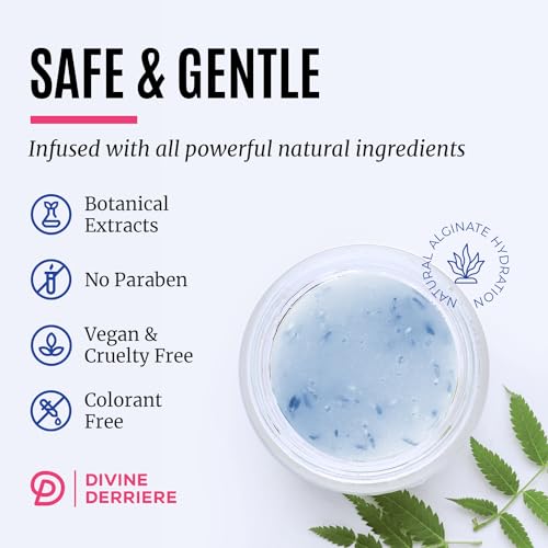 Divine Derriere Hydrogel Vajacial Mask - Premium Modeling Rubber Mask with Hyaluronic Acid, Deeply Purifying & Super Hydrating Hydro-jelly Sheet Masks, Complete Peel-Off Jelly Mask Powder Kit