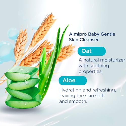 almipro Syndet Baby Hair and Body Wash with Oatmeal and Aloe Vera. 400 gr. - 14 Oz.