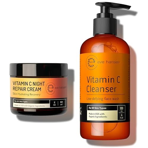 Eve Hansen Vitamin C Cleanser 4 oz & Vitamin C Night Cream 2 oz - Radiant Skin Bundle