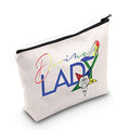 LEVLO OES Eastern Star Cosmetic Make Up Bag OES Sorority Sisters Gift Idea Divine Lady Makeup Zipper Pouch Bag(Divine Lady)
