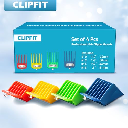 Andis Clipper Guards Set #10-#16 Color Coded (4-Pack)