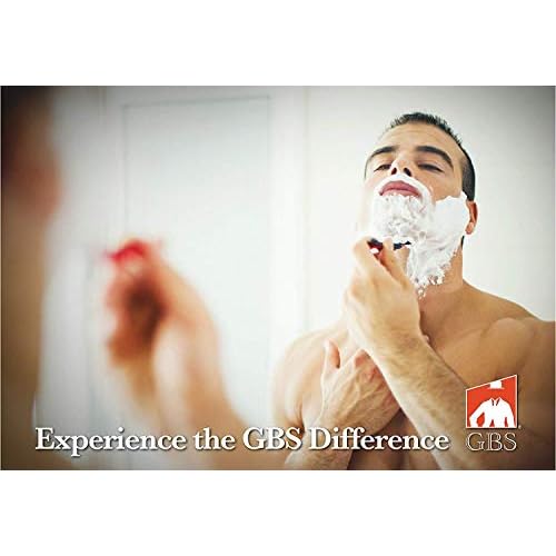 G.B.S Chrome Brush and Razor Stand - Textured Chrome Shaving Stand, ? Stylish and Unbreakable Stand Best for Your Bathroom Everyday Grooming, Fits Most 3 and 5 Blade Razors Double Edge Safety Razors and Shaving Brush Stand
