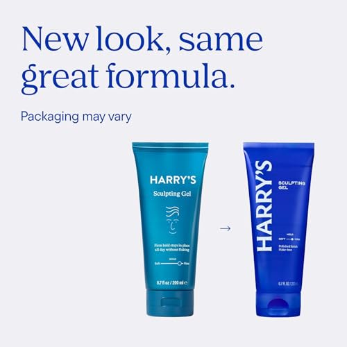 Harry's Hair Gel for Men, Hair Gel with Firm Hold & Polished Finish, 6.7 Fl Oz, 3 Pack