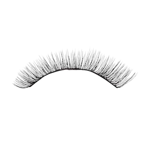 KISS Looks So Natural False Eyelashes Double Pack, Lightweight & Comfortable, Tapered End Technology, Reusable, Cruelty-Free, Contact Lens Friendly, Style 'Flirty', 2 Pairs Fake Eyelashes