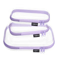 Clear Hard Shell Organizer Cases 3-Pack | PET Storage