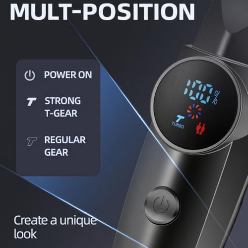 Hair Clippers,Ball Trimmer Pubic Hair Groomer Cordless Rechargeable Hair Clippers with LED Lighting Portable Body Grooming Travel for Him Dad£¨Black£©