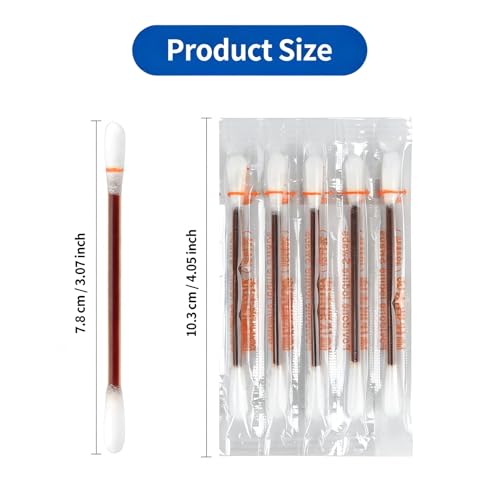 Glirops 200 Count Povidone Iodine Swabsticks – Snap-to-Activate 10% Iodine Wound/Nasal Care, Individually Wrapped in Reusable Case