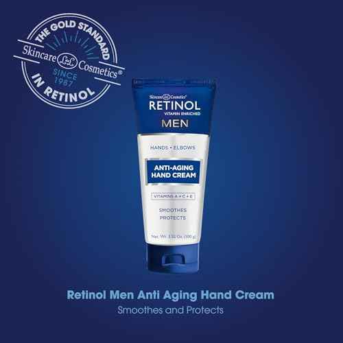 Retinol Anti-Aging Hand Cream ? The Original Retinol Brand For Younger Looking Hands ?Rich, Velvety Hand Cream Conditions & Protects Skin, Nails & Cuticles (Men's)