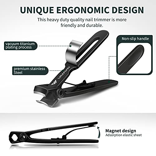 Oversized Toenail Clippers with 16mm Wide Jaw & Nail File