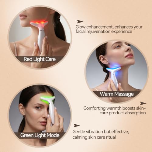 3-in-1 Facial Massager with Vibration & Color Modes