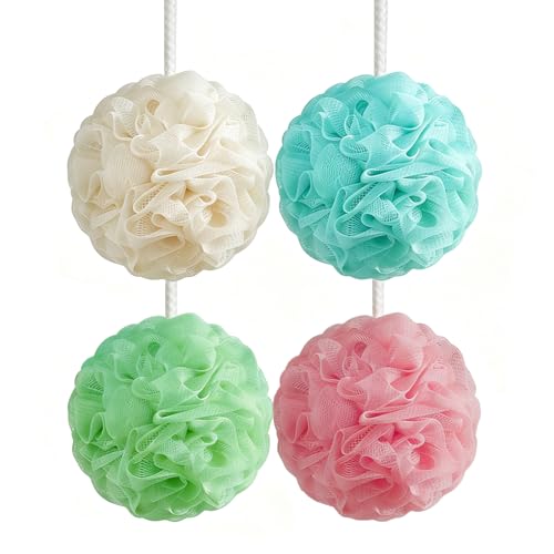 Loofah Sponge 4 Pack - Soft Bath Exfoliator