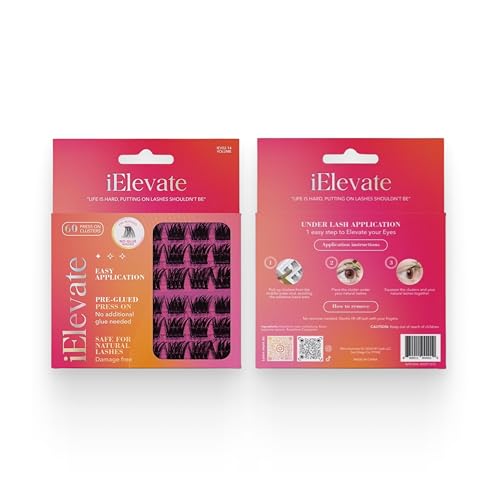 Self-Adhesive Cluster Lashes 60 Count with Applicator Tweezer
