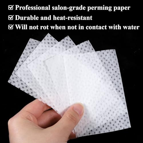 300 Pcs Disposable End Papers for Hair Perms - High Temp Resistance