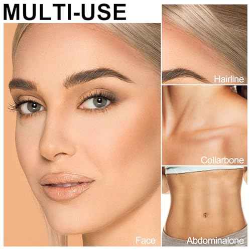 Erinde Cool Toned Contour Stick, Cream Contour Stick, Matte Bronzer Stick, Waterproof & Long Lasting Face Shaping Makeup, Travel Size, 01 Gray Brown