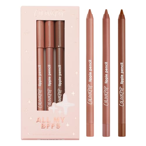 ColourPop All My BFFs Lippie Pencil Kit – 3 High-Pigment Lip Liners