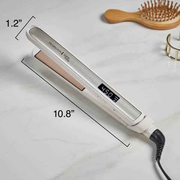Remington Shine Therapy 1 inch Hair Straightener Iron, Flat Iron Infused with Argan Oil & Keratin, Professional Ceramic Flat Iron for Less Frizz, Shines and Smooth, Styling Tools