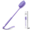 CORATED Silicone Back Scrubber with Long Handle, 2-in-1 Exfoliating Body Brush
