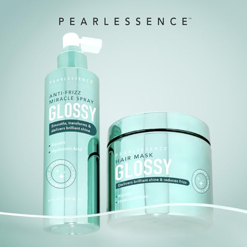 Pearlessence Glossy Hair Mask with Keratin & Hyaluronic Acid 12oz