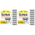 Schick Quattro Titanium Razor Refills,| Schick Razor Blades Refills,Razor-Blades for Men,Shaving Blades for Men,Quattro-Razor Refill,4 Blade-Razor Heads,(Pack of 16)