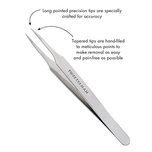 Tweezerman Stainless Steel Ingrown Hair Splintertweeze for Women and Men,(Pack of 2)