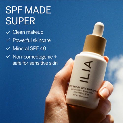 ILIA Super Serum Skin Tint SPF 40 - Miho ST17 Very Deep Cool Undertones, 1 fl oz