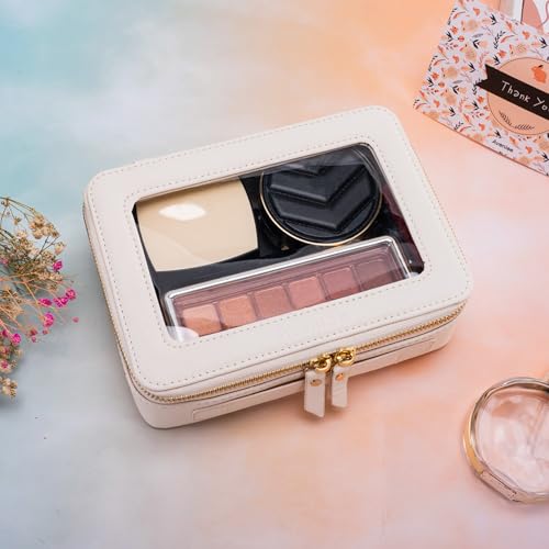 Clear Makeup Bag Organizer - Travel Toiletry Case for Women
